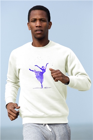Bale Beyaz Unisex Sweatshirt