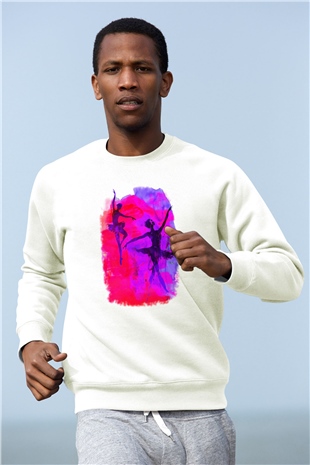 Bale Beyaz Unisex Sweatshirt