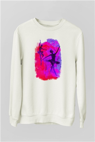 Bale Beyaz Unisex Sweatshirt