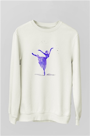 Bale Beyaz Unisex Sweatshirt