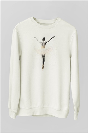 Bale Beyaz Unisex Sweatshirt