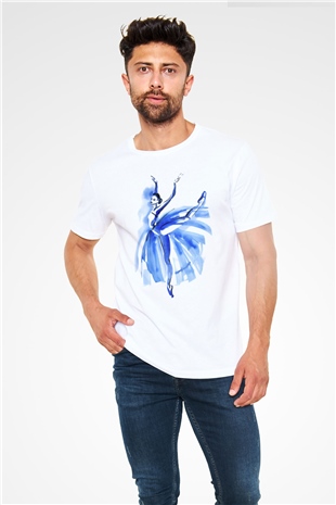 Bale Beyaz Unisex Tişört T-Shirt - TişörtFabrikası