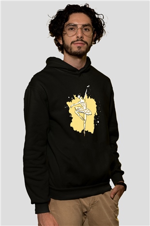 Bale Siyah Unisex Hoodie