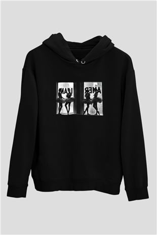Bale Siyah Unisex Hoodie