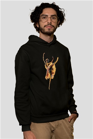 Bale Siyah Unisex Hoodie