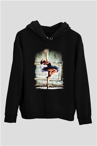Bale Siyah Unisex Hoodie