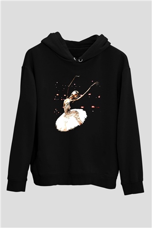Bale Siyah Unisex Hoodie