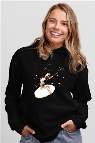 Bale Siyah Unisex Hoodie