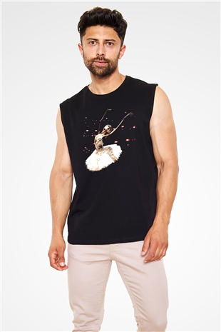 Bale Siyah Unisex Kolsuz Tişört
