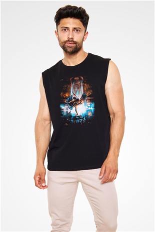 Bale Siyah Unisex Kolsuz Tişört
