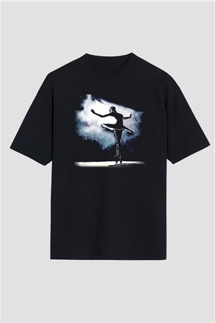 Bale Siyah Unisex Oversize Tişört T-Shirt