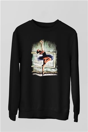 Bale Siyah Unisex Sweatshirt