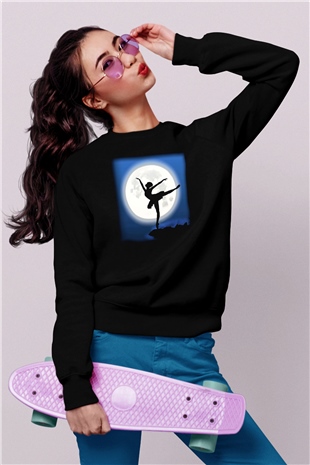 Bale Siyah Unisex Sweatshirt