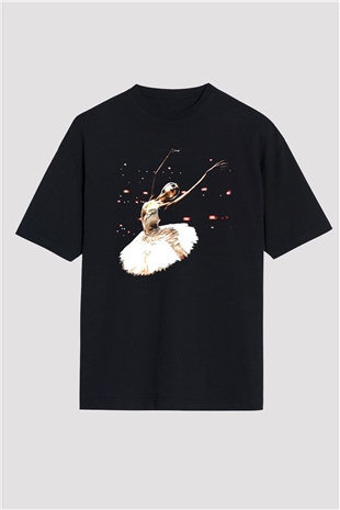 Bale Siyah Oversize Tişört Oversize T-shirt - TişörtFabrikası