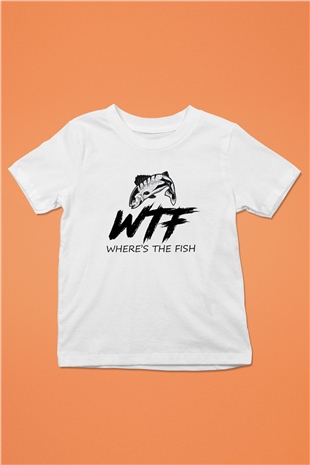 Balıkçı Beyaz Unisex Çocuk Tişört