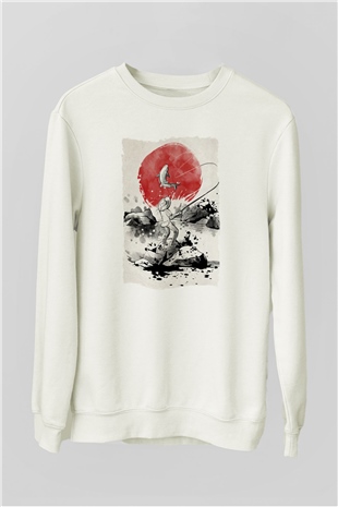 Balıkçı Beyaz Unisex Sweatshirt