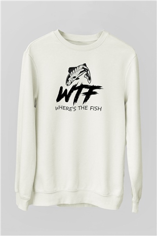 Balıkçı Beyaz Unisex Sweatshirt