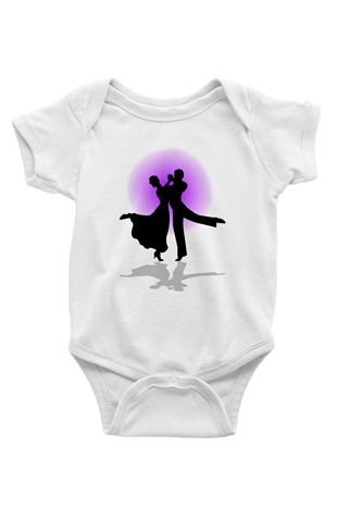 Balo Baskılı Beyaz Unisex Bebek Body - Zıbın