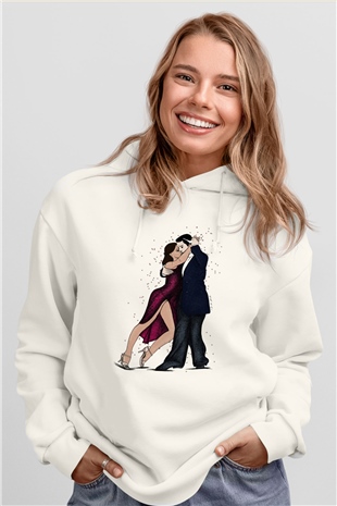 Balo Beyaz Unisex Hoodie