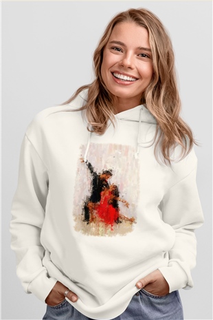 Balo Beyaz Unisex Hoodie