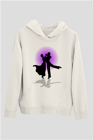 Balo Beyaz Unisex Kapşonlu Sweatshirt