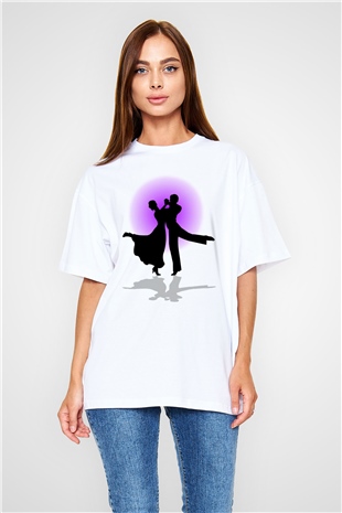 Balo Beyaz Unisex Oversize Tişört T-Shirt