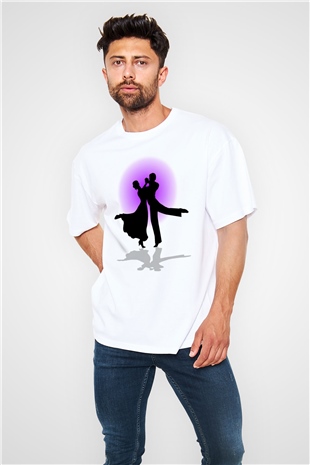 Balo Beyaz Unisex Oversize Tişört T-Shirt