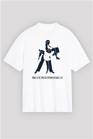 Balo Beyaz Oversize Tişört Oversize T-shirt - TişörtFabrikası