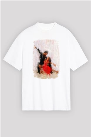 Balo Beyaz Oversize Tişört Oversize T-shirt - TişörtFabrikası