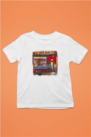 Band Baskılı Unisex Beyaz Çocuk Tişört