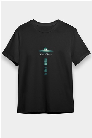 Band of Horses Baskılı Unisex Siyah Tişört