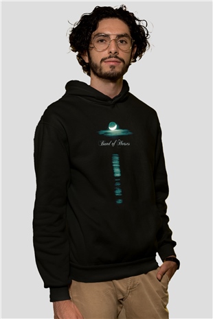 Band of Horses Siyah Unisex Kapüşonlu Sweatshirt