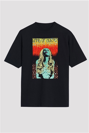 Band of Horses Siyah Unisex Oversize Tişört T-Shirt