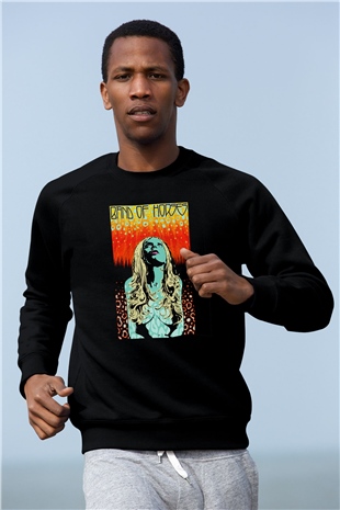 Band of Horses Siyah Unisex Sweatshirt
