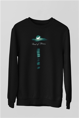 Band of Horses Siyah Unisex Sweatshirt