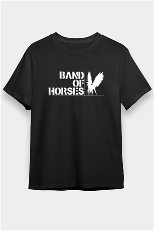 Band of Horses Siyah Unisex Tişört T-Shirt - TişörtFabrikası