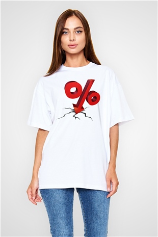 Bankacı Beyaz Oversize Tişört Oversize T-shirt - TişörtFabrikası