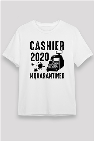 Bankacı Beyaz Unisex Tişört T-Shirt - TişörtFabrikası