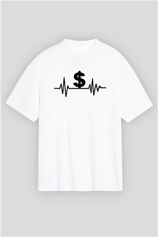 Bankacı Beyaz Oversize Tişört Oversize T-shirt - TişörtFabrikası