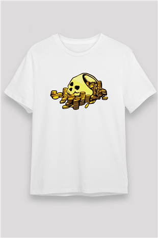 Bankacı Beyaz Unisex Tişört T-Shirt - TişörtFabrikası