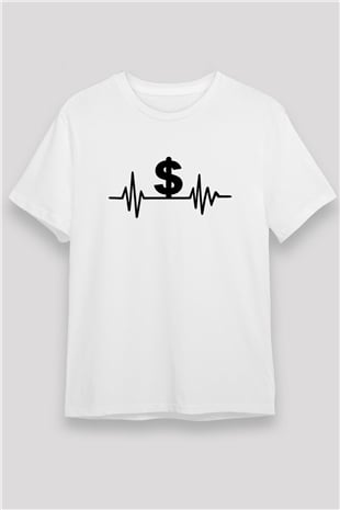 Bankacı Beyaz Unisex Tişört T-Shirt - TişörtFabrikası