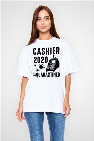 Bankacı Beyaz Oversize Tişört Oversize T-shirt - TişörtFabrikası