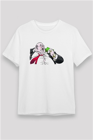 Bankacı Beyaz Unisex Tişört T-Shirt - TişörtFabrikası