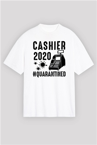 Bankacı Beyaz Oversize Tişört Oversize T-shirt - TişörtFabrikası