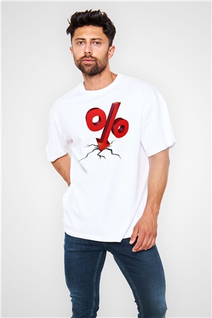 Bankacı Beyaz Oversize Tişört Oversize T-shirt - TişörtFabrikası