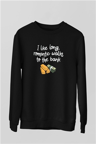 Bankacı Siyah Unisex Sweatshirt