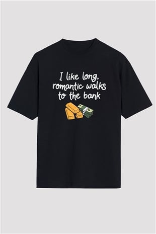 Bankacı Siyah Oversize Tişört Oversize T-shirt - TişörtFabrikası
