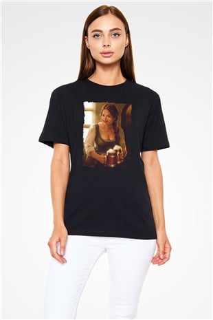 Barmaid Siyah Unisex Tişört T-Shirt - TişörtFabrikası