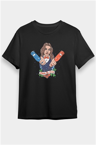 Barmaid Siyah Unisex Tişört T-Shirt - TişörtFabrikası