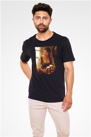 Barmaid Siyah Unisex Tişört T-Shirt - TişörtFabrikası